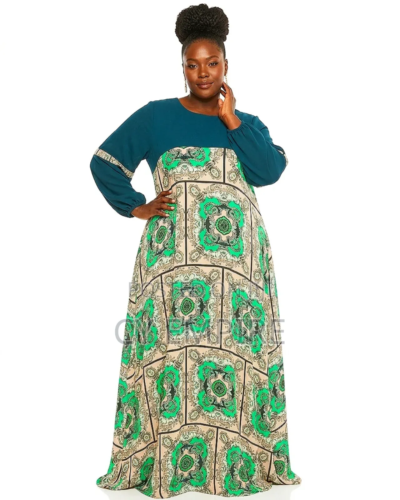Plus Size Silk Dress