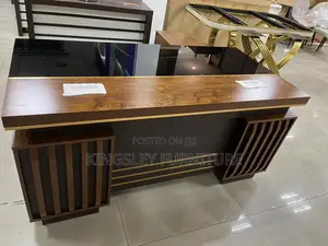 Gold Design Office Table 1.6 Meter