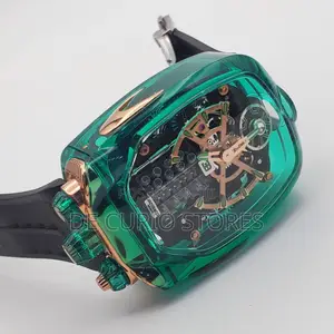 Jacob Co Male Watch Rubber Strap Automatic System