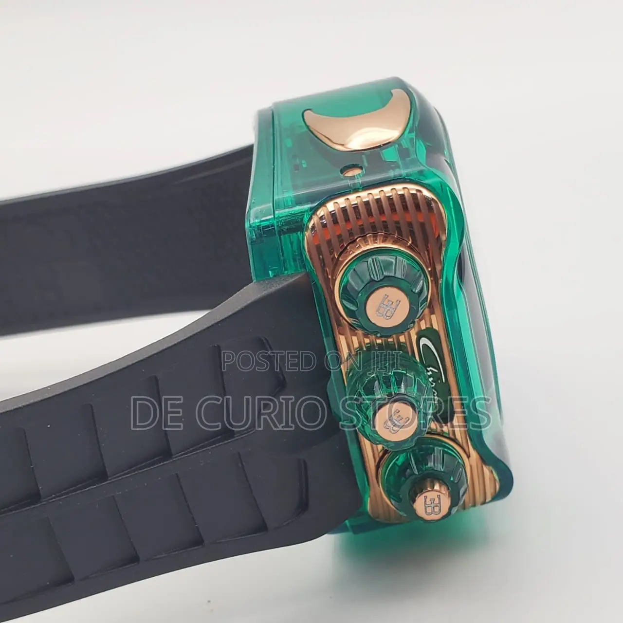 Jacob Co Male Watch Rubber Strap Automatic System