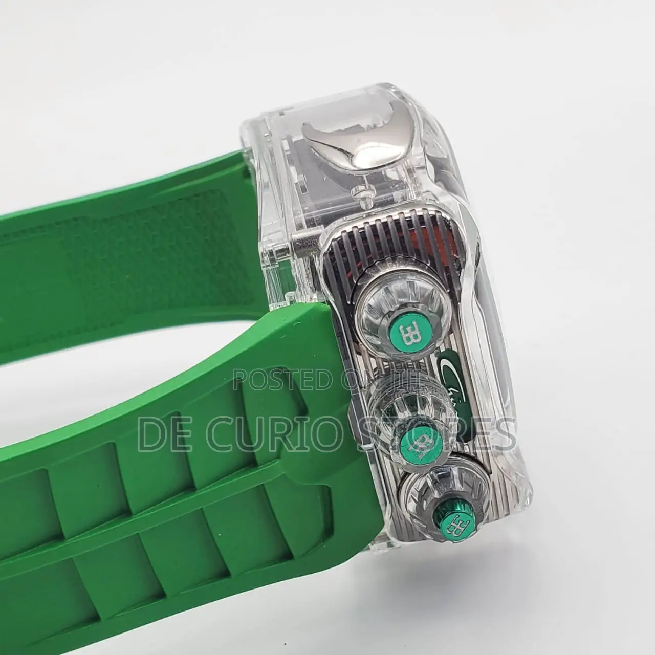 Jacob Co Male Watch Rubber Strap Automatic System