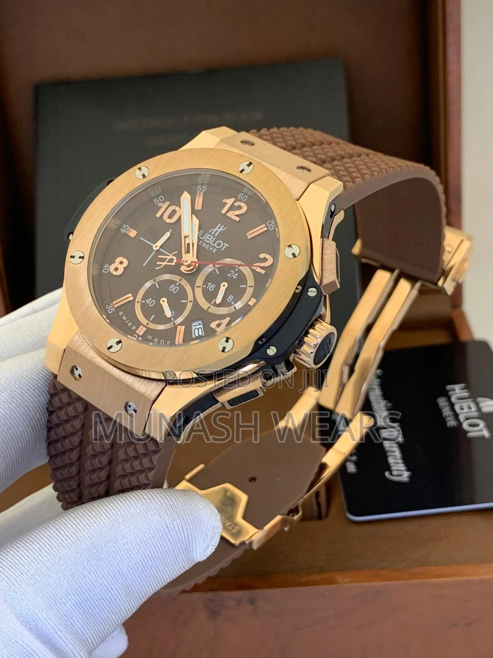 Hublot Rubber Strap Wristwatch