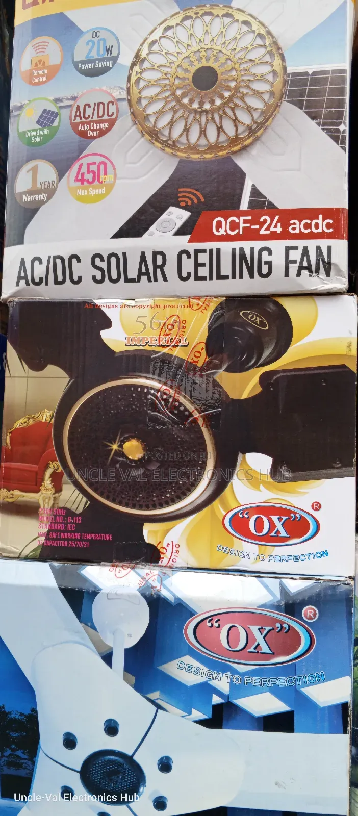 Ox 56" Long Blade Ceiling Fan