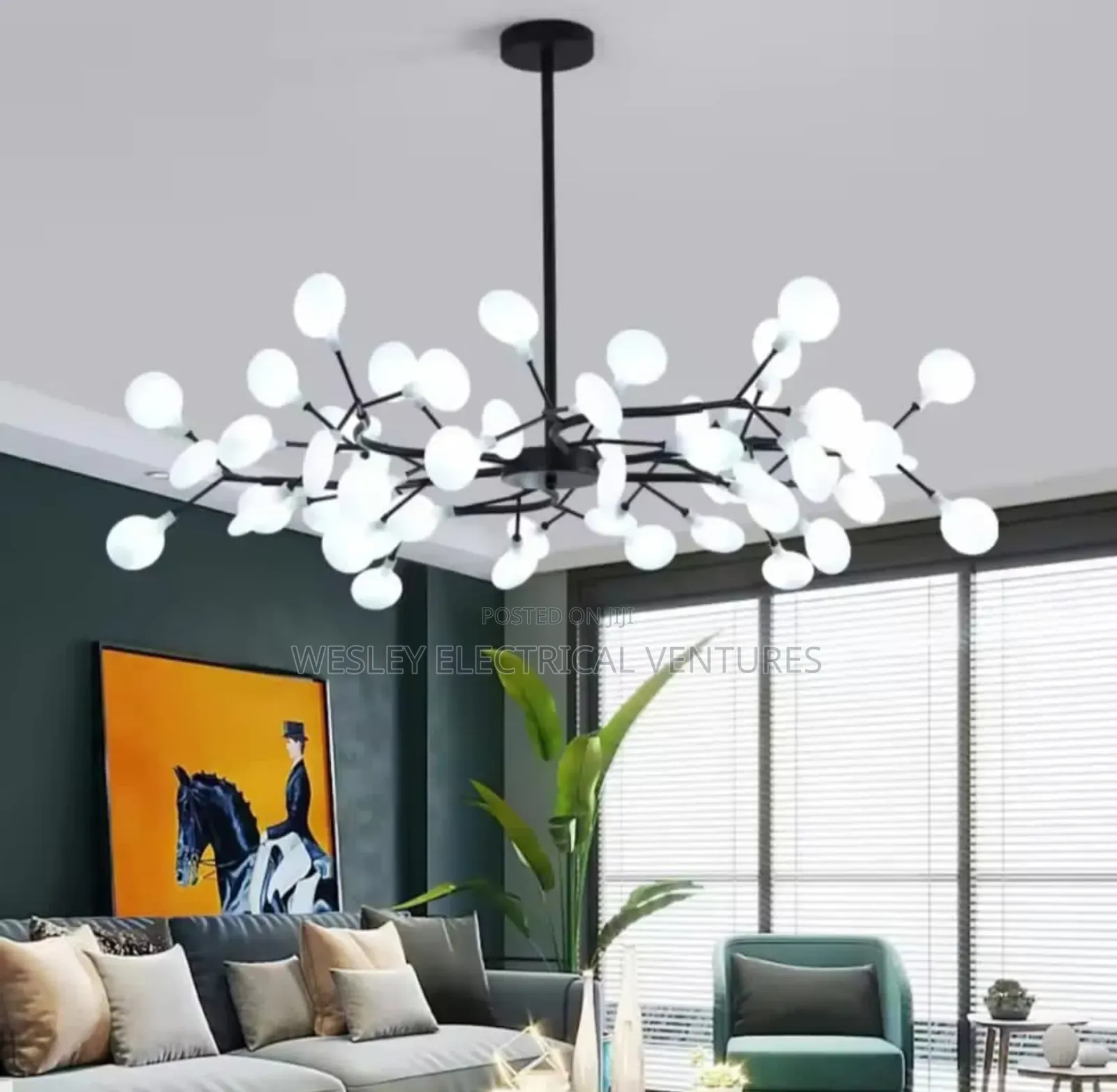 Led Chandelier Light Leaf Shape