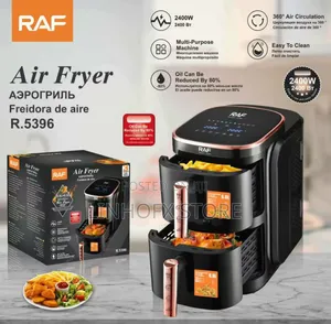 Raf New Design Double Door Air Fryer (6l+6l )