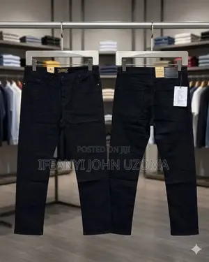 Classic Matured Plain Men Jeans Trousers