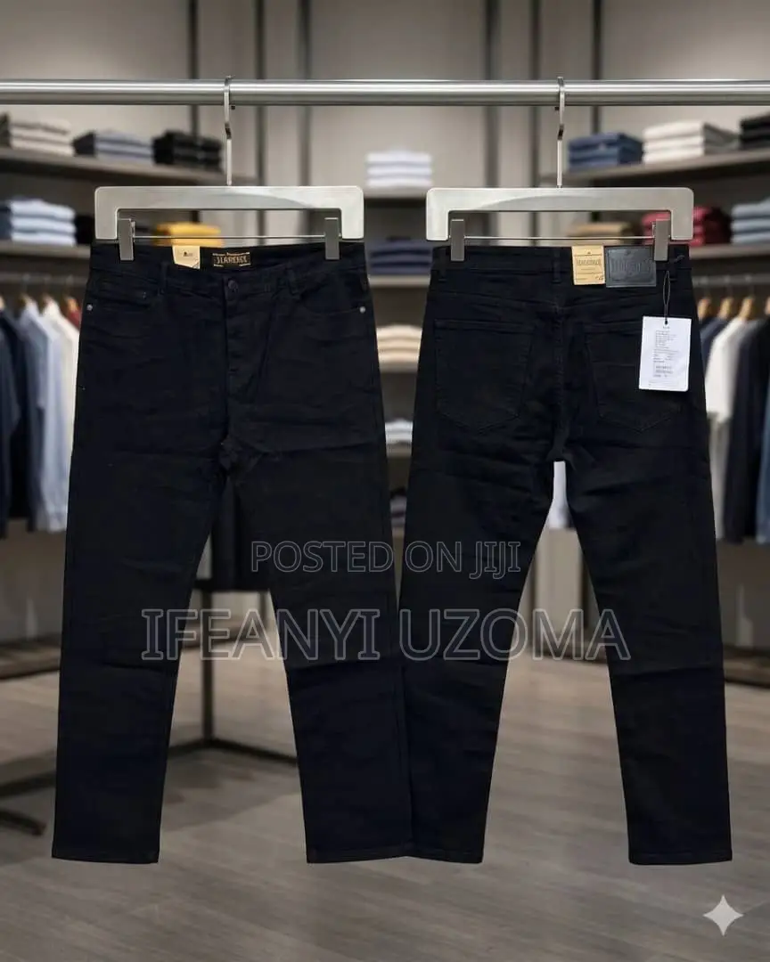 Classic Matured Plain Men Jeans Trousers