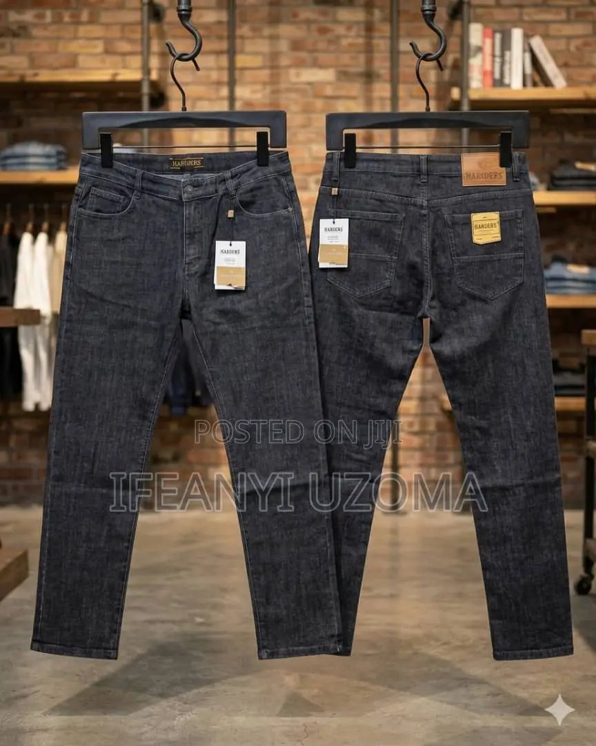 Classic Matured Plain Men Jeans Trousers