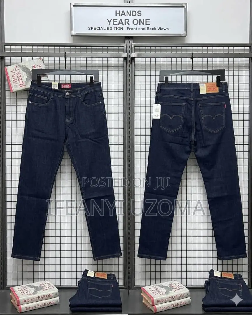 Classic Matured Plain Men Jeans Trousers