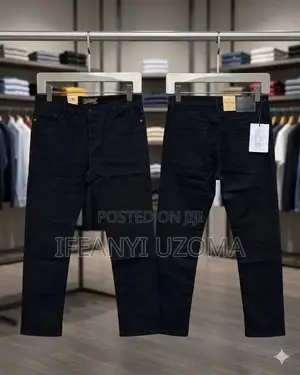 Classic Matured Plain Men Jeans Trousers