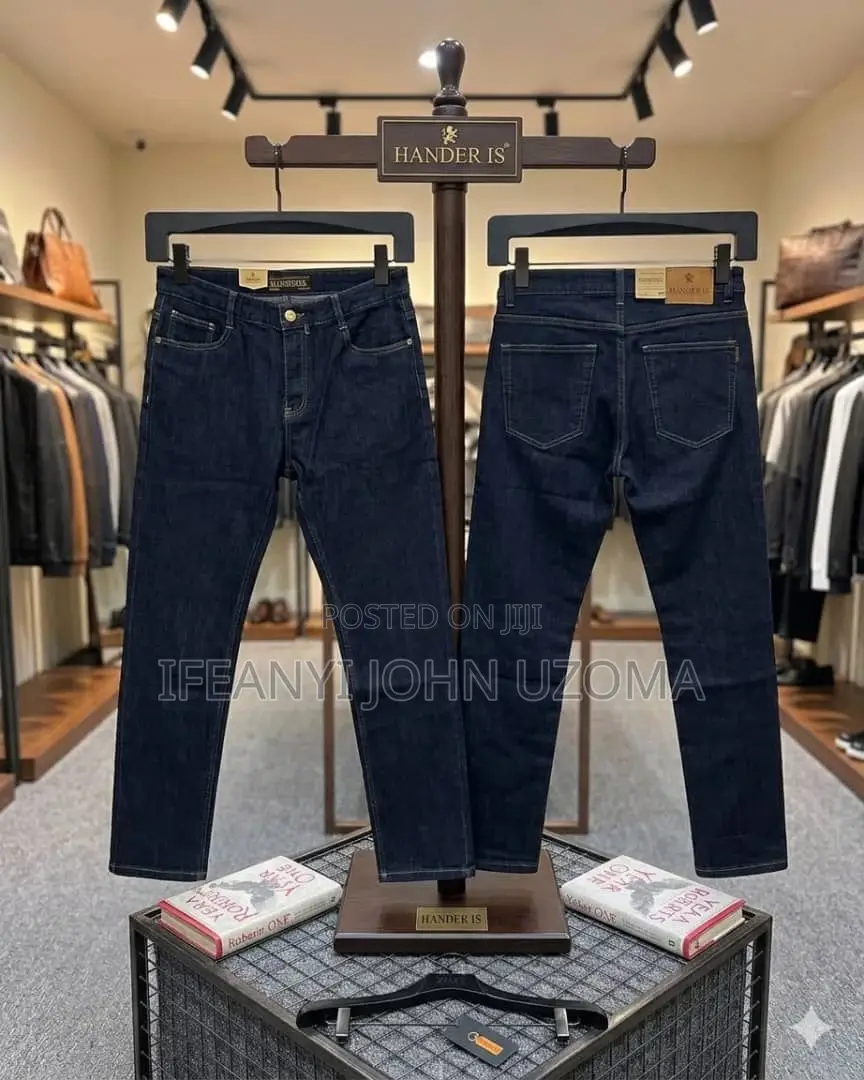 Classic Matured Plain Men Jeans Trousers
