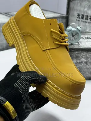 Retro Thick Soled Leather Work Shoes