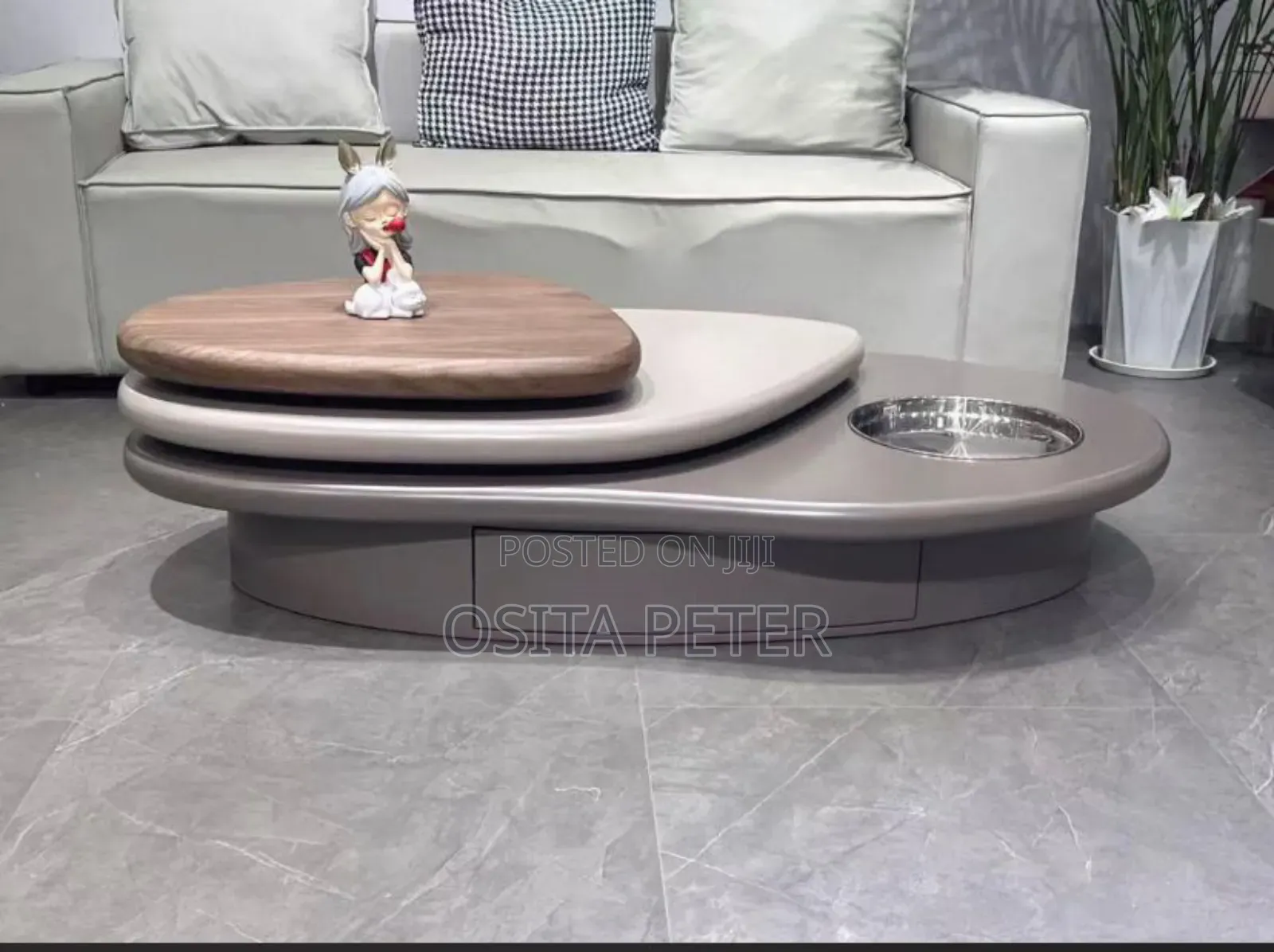 Center Table With Drawer by the Side