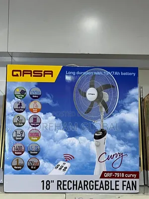 Qasa Rechargeable Fan 7918
Curvy Without Panel