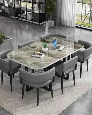 Beautiful Marble Top Dining Table by 6 Seaters