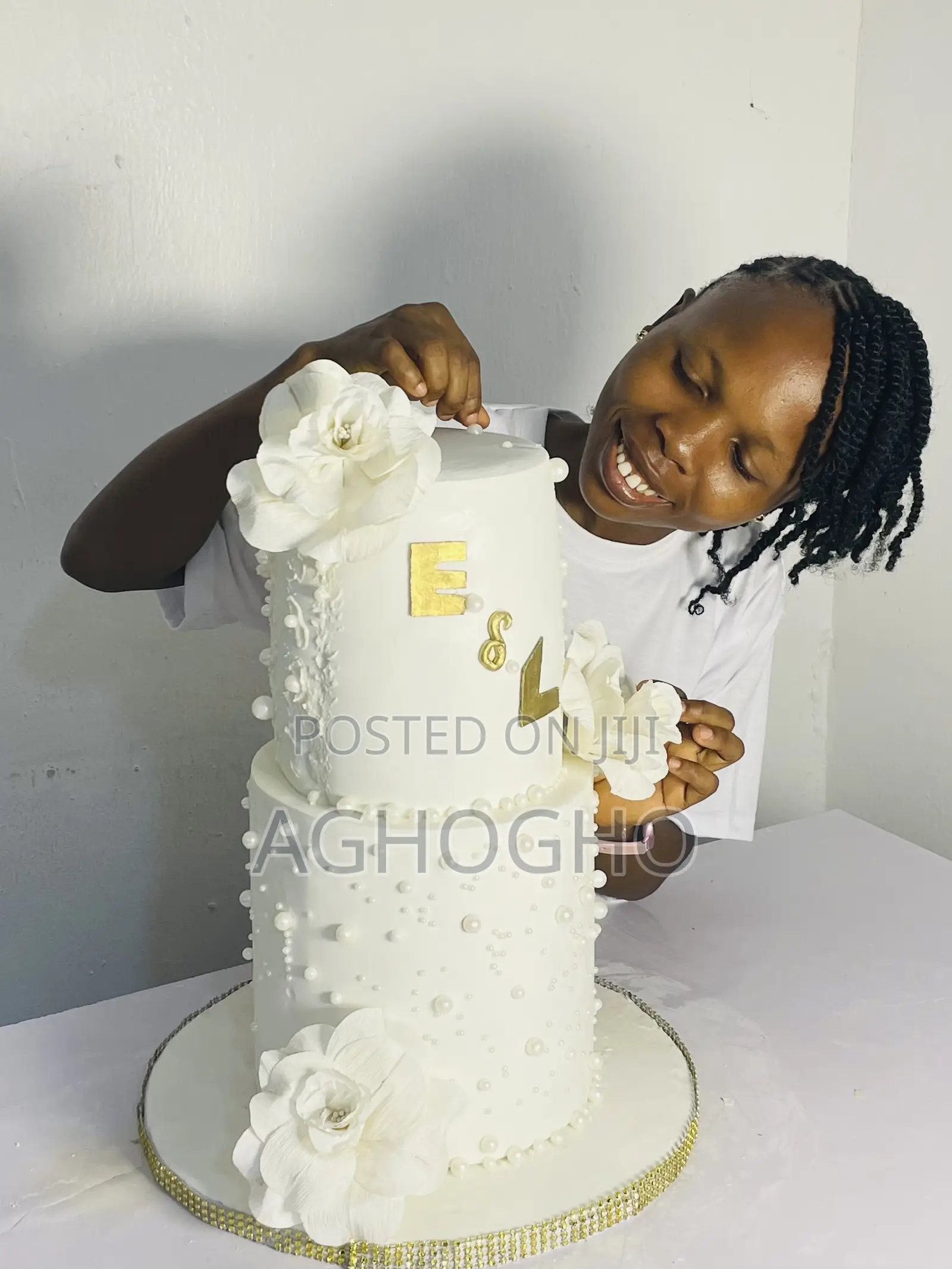 2 Tier Budget Wedding Cake