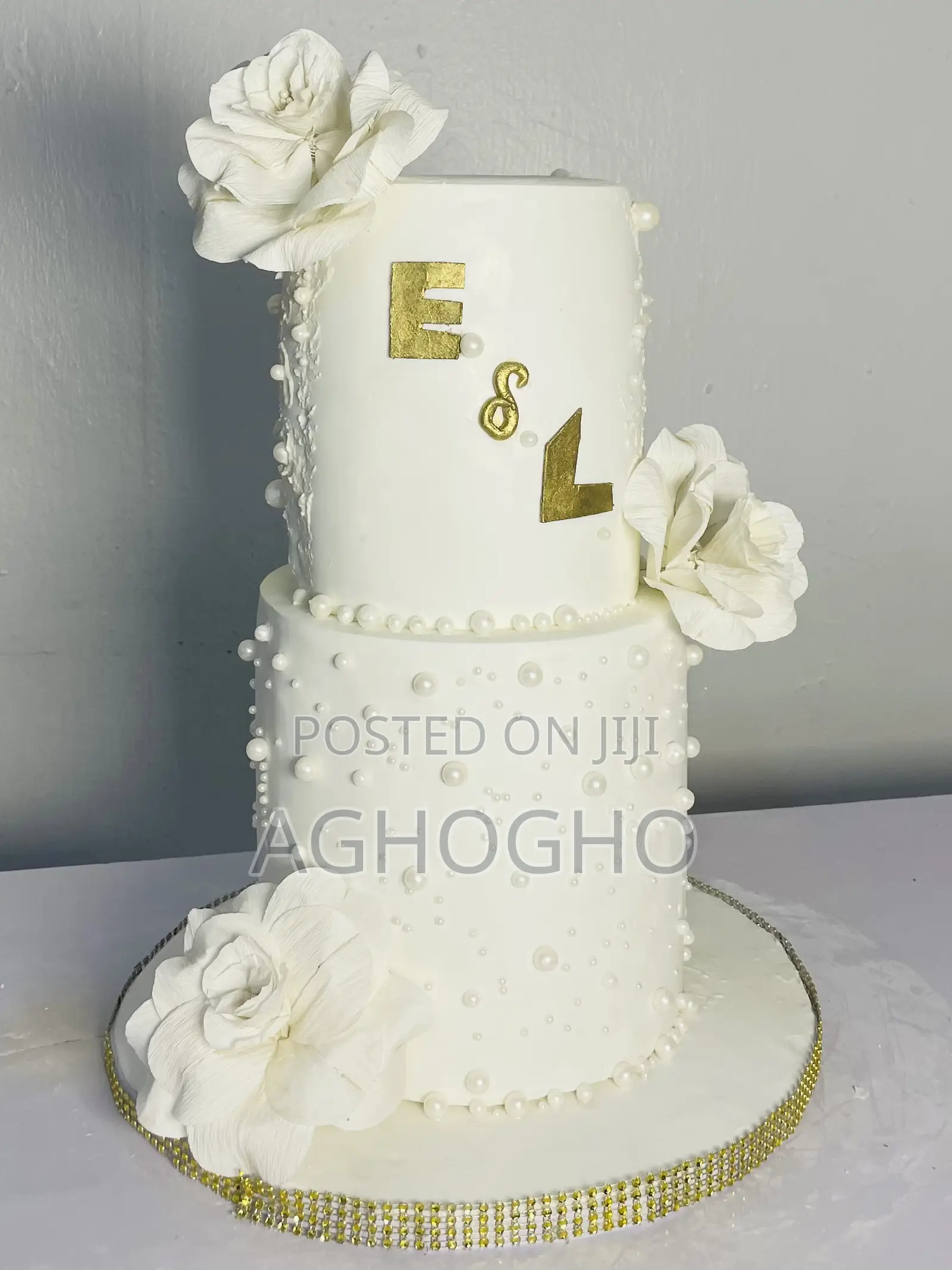 2 Tier Budget Wedding Cake