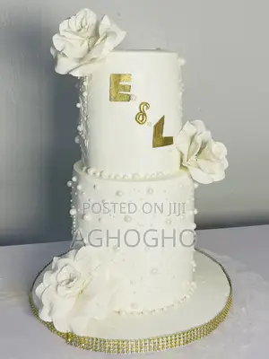 2 Tier Budget Wedding Cake