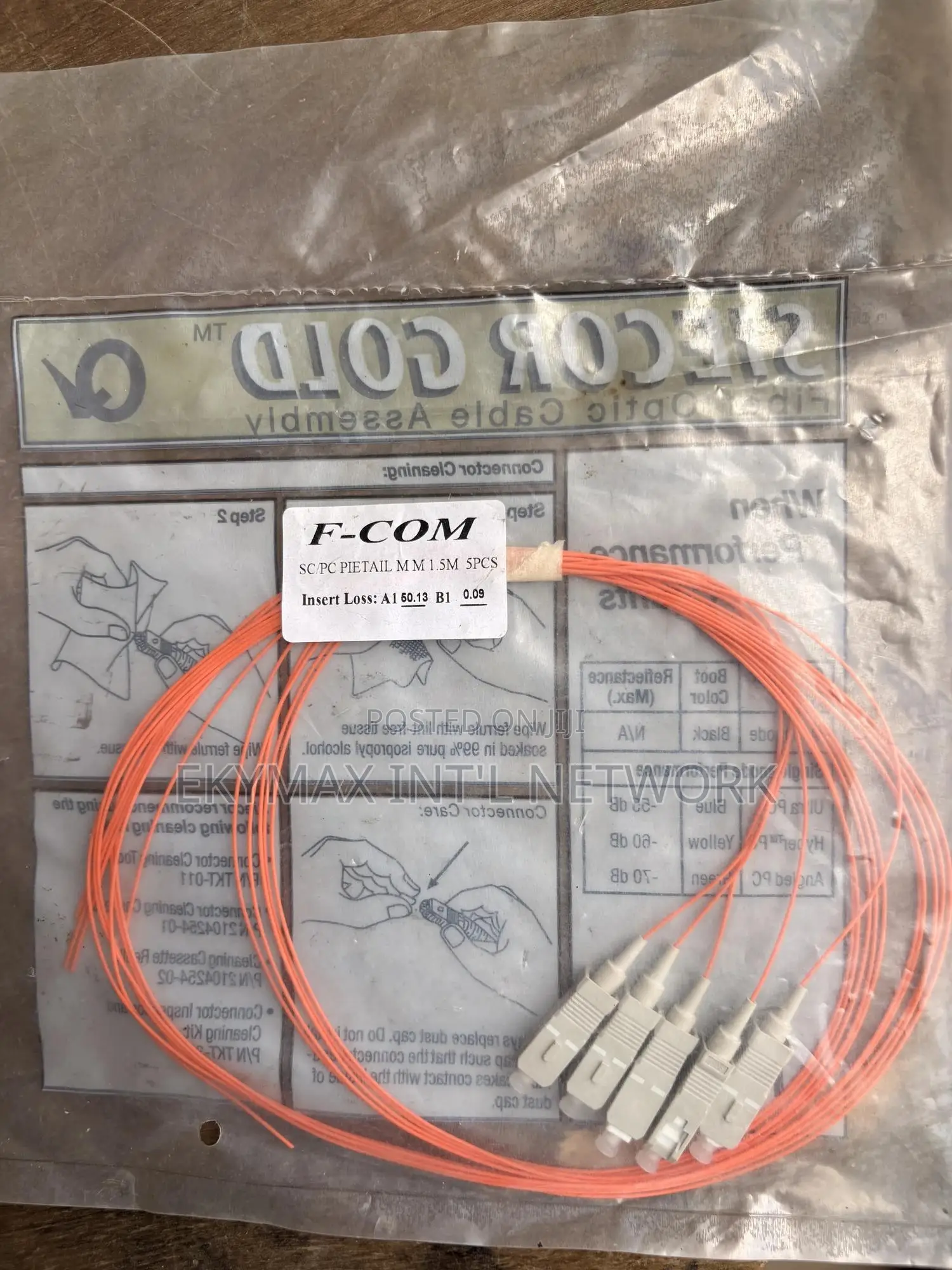 Sc/Pc M/M 1.5m Pigtails