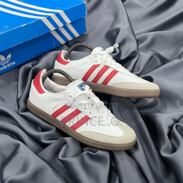 adidas gazelle silver green womens ADIDAS SAMBA OG (RED)