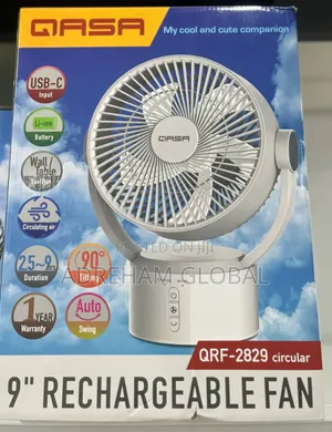 Qasa Rechargeable Fan Table 
QRF-2829