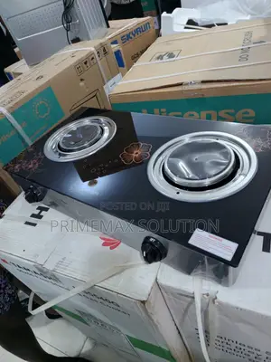 Qasa Infrared 2 Burner Glass Top Tabletop Gas Cooker