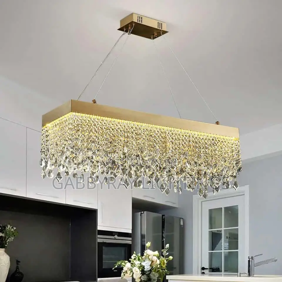 Crystal Long Chandelier