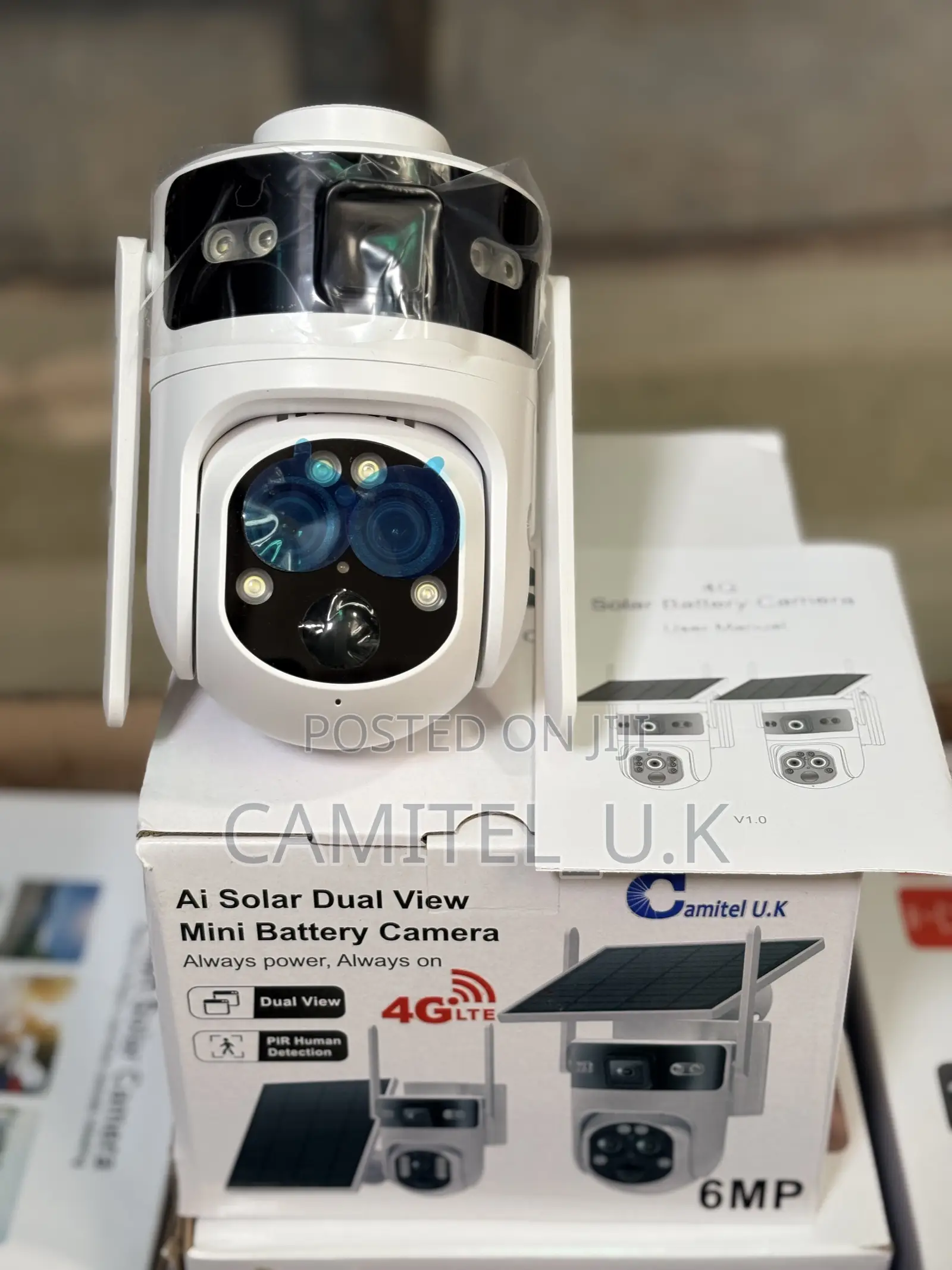 Ubox Ai Solar Dual Lens Mini Battery PTZ Camera