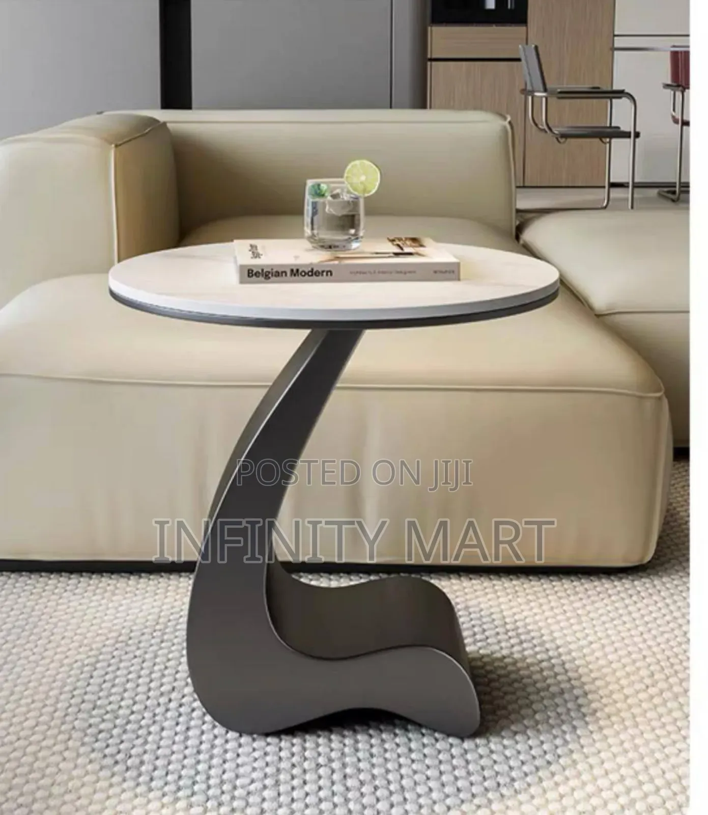 Marble Angle Side Stool