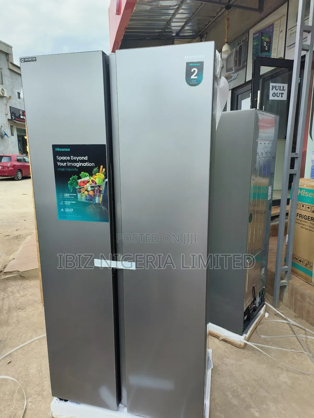 Hisense Side by Side Fridge (432l)