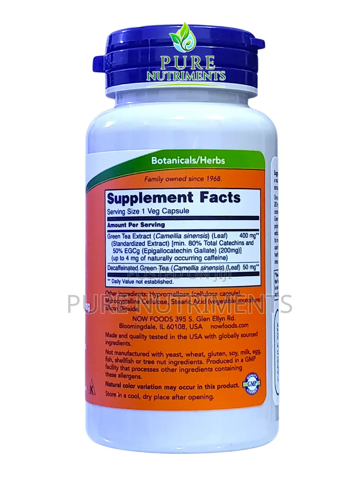 Now Egcg Green Tea Extract 400mg