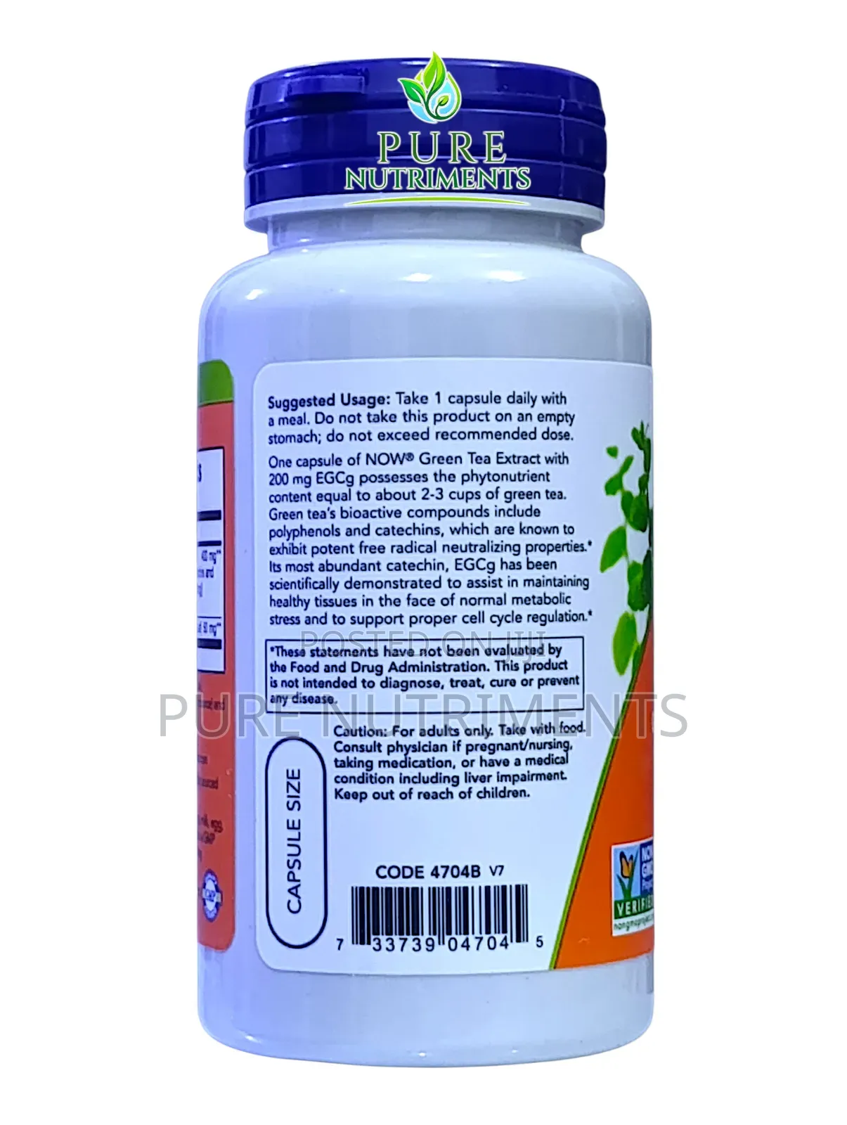 Now Egcg Green Tea Extract 400mg