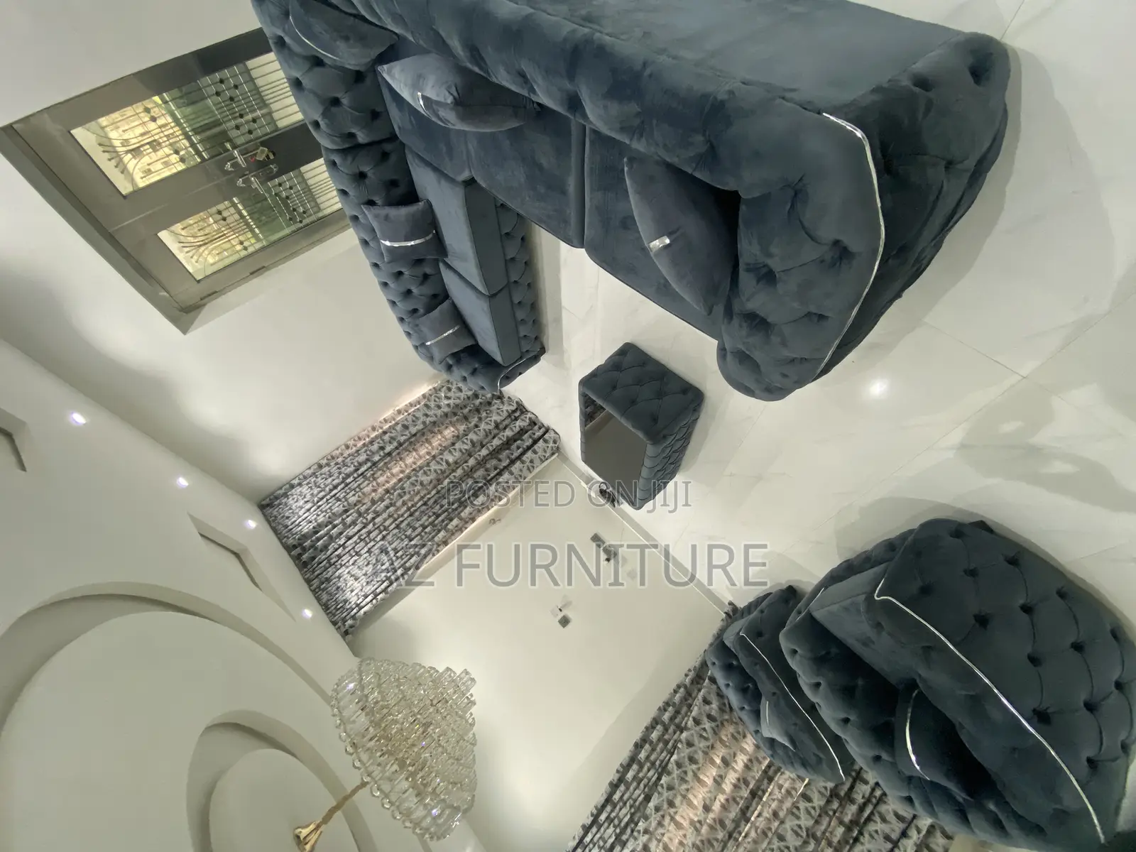 L Shape Sofa With Singles and Center Table