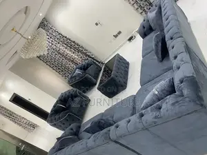 L Shape Sofa With Singles and Center Table