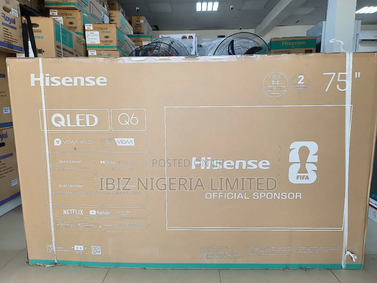 75" Hisense Qled TV
