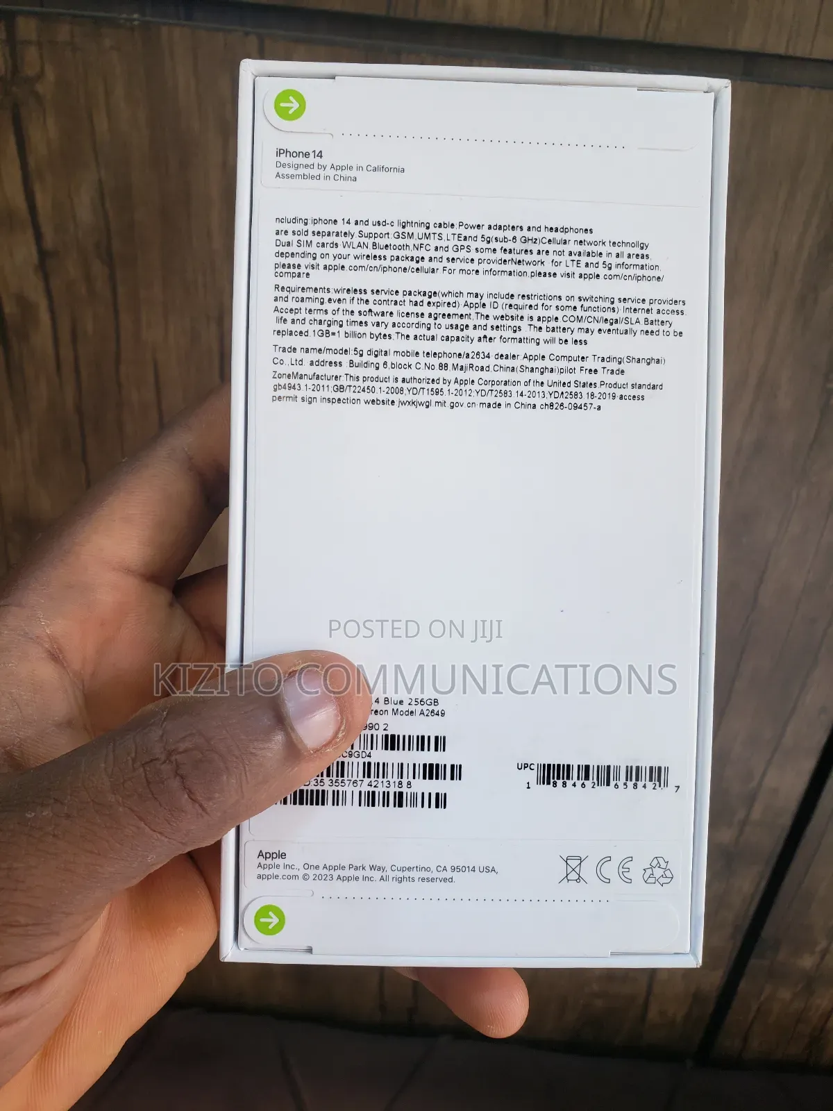 New Apple iPhone 14 256 GB Blue