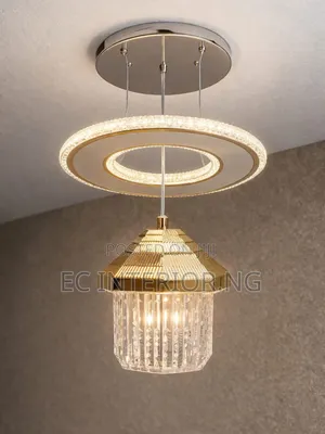 Modern Luxury Crystal Pendant Gold