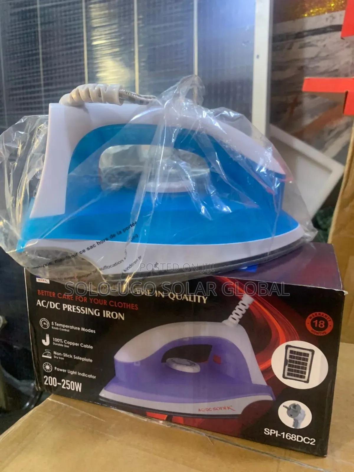 200-250watts Sonik Ac/Dc Pressing Iron