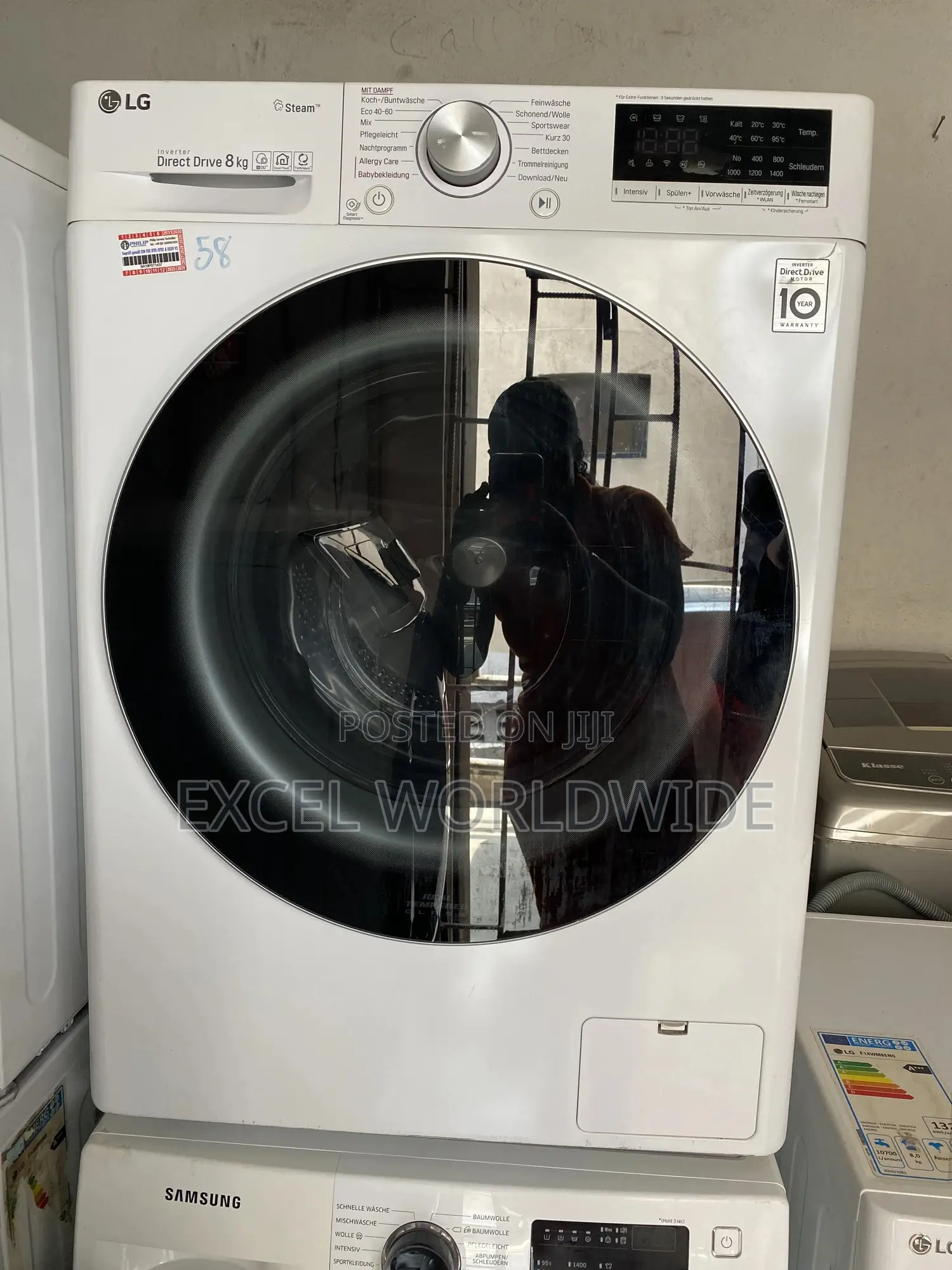 Front Loader Designed Lg Direct Drive Washing Machine