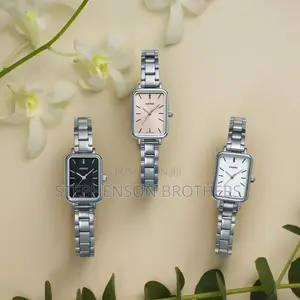 Casio LTP-V009d-1eudf Women Rectangular Stainless Steel Black Watch