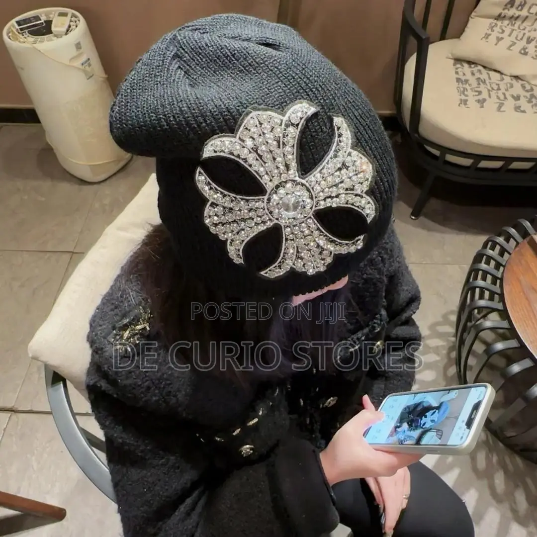 The Chrome Hearts Embellished Crystals Beanies