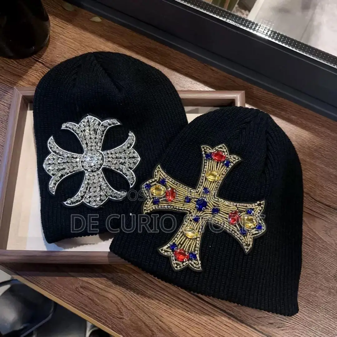 The Chrome Hearts Embellished Crystals Beanies