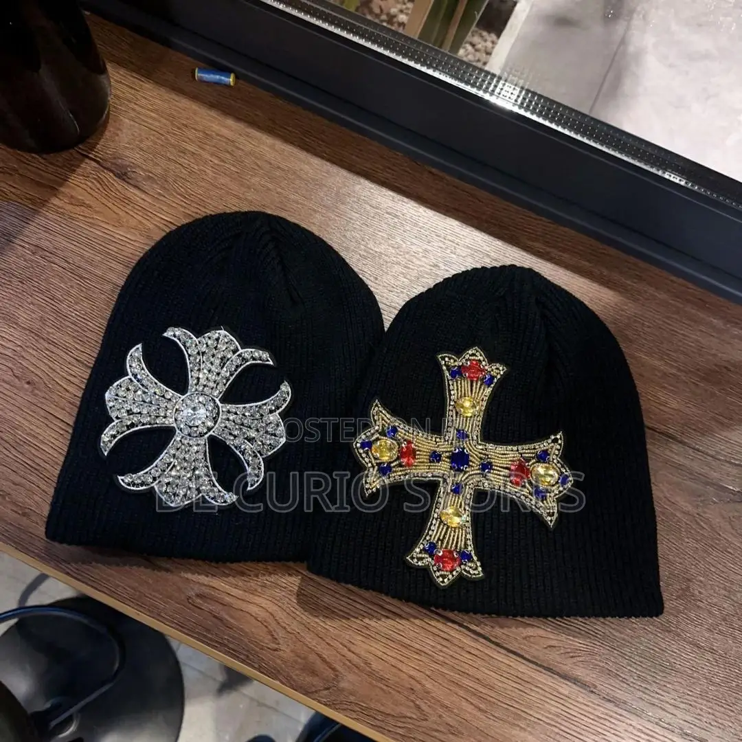 The Chrome Hearts Embellished Crystals Beanies