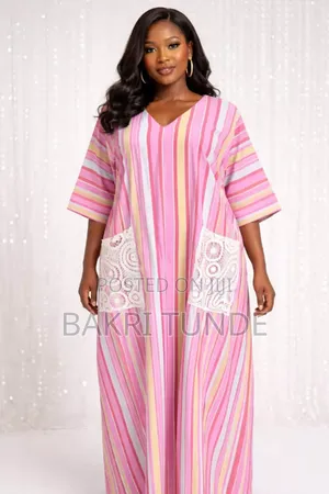 Coloured Strips Gown