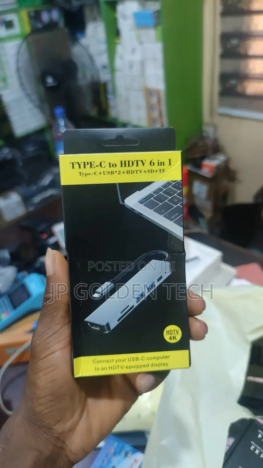 Type-C to HDTV 6-in-1 Hub Adapter