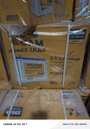 Suc Cam Tubular Battery 250ah 12v