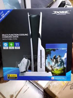 Dobe Multi-Function Cooling Charging Dock for Ps5, and Ps5 Consoles.