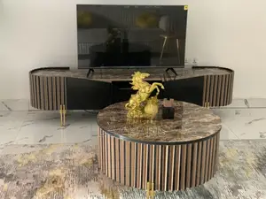 Foreign Centre Table With the TV Console and Stallion Horse