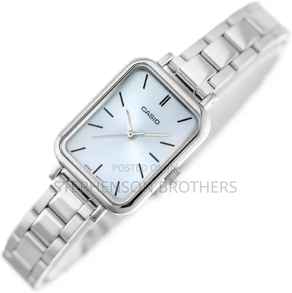 Casio LTP-V009d-2e Women's Rectangular Stainless Steel Blue