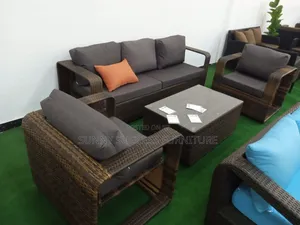 5 Seaters Rattan Set With Big Foam.
